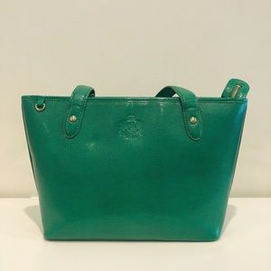 Ralph Lauren green emerald purse snake